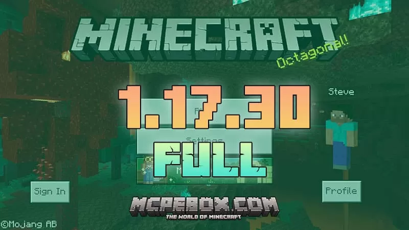 Download Minecraft PE 1.17.30 apk free: Caves & Cliffs