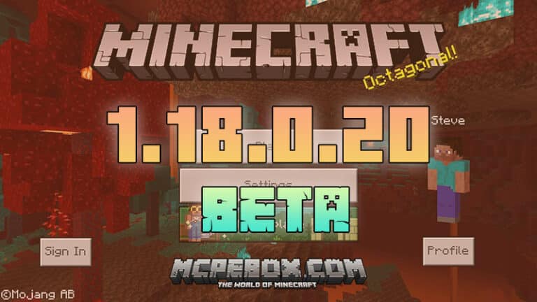 Minecraft BETA 1.18.0.20