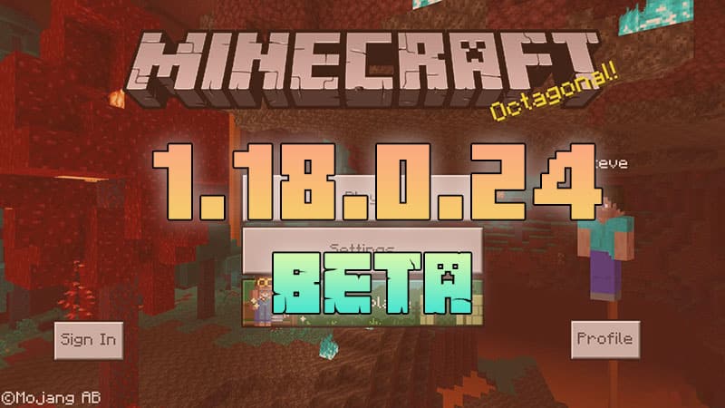 Minecraft PE 1.18.0.24 BETA APK Free Download